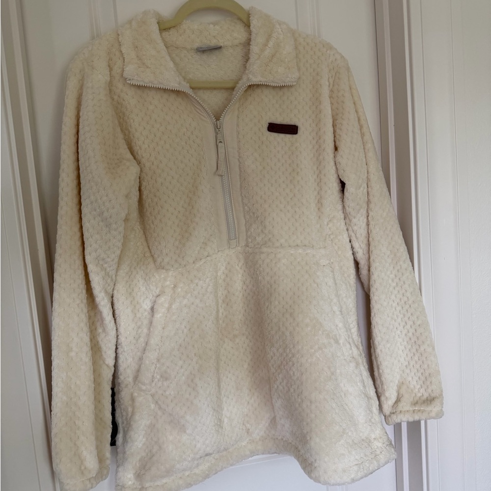 Columbia Cozy Cream Half-Zip Pullover Size Medium